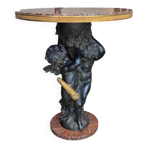 Guéridon en bronze et