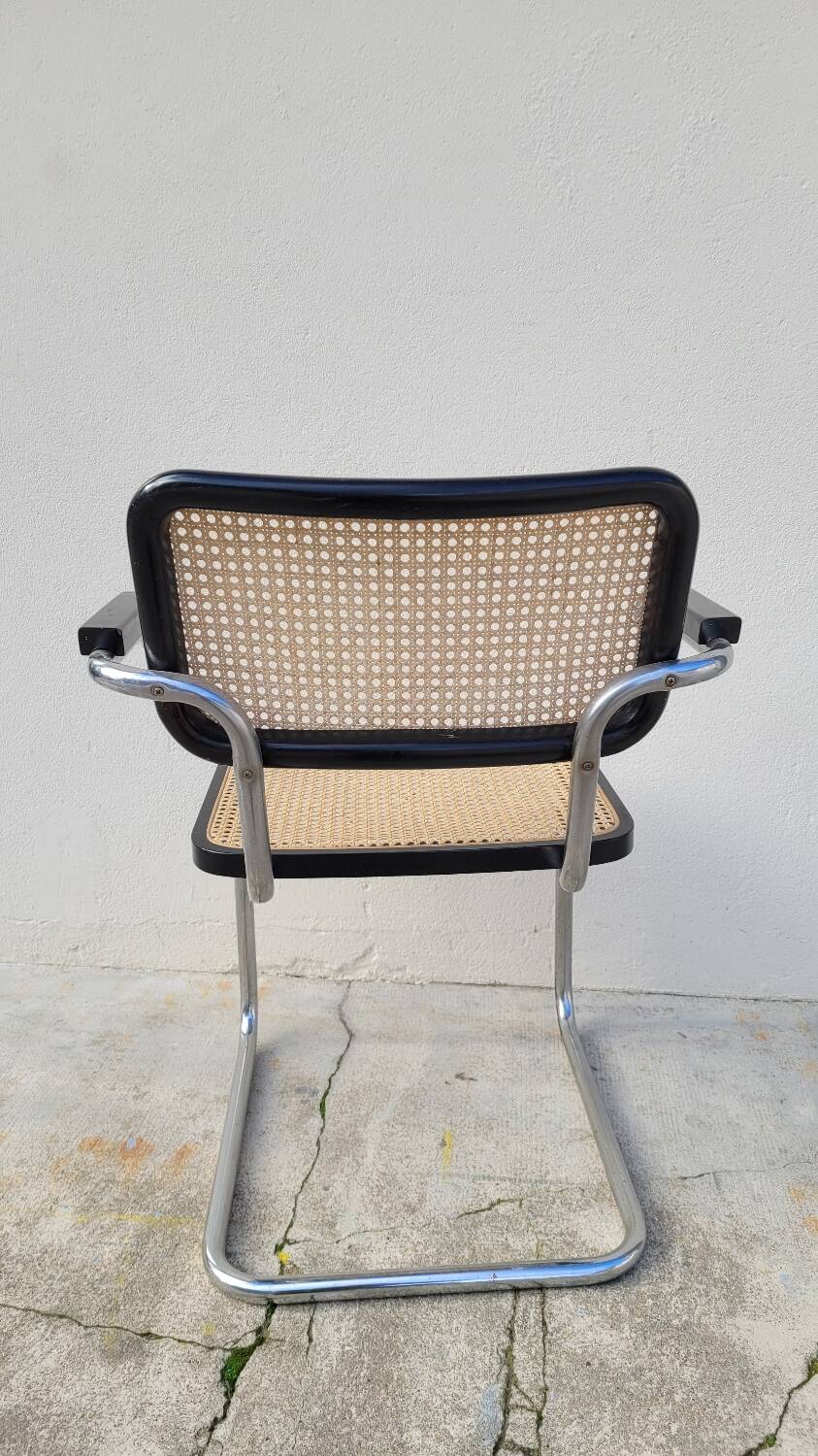 Marcel Breuer armchair model b64 cesca signed Made in Italy