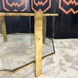 Table basse octogonale en bronze Broncz
