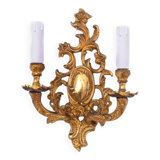 Applique murale en laiton des années 1920, France.