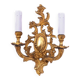 Brass wall lamp from the 1920s, France.