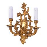 Brass wall lamp from the 1920s, France.