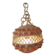 Suspension lampshade wicker ball lighting