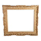 Montparnasse frame with keys carved ceruse wood 62x53 cm, foliage 46x38 cm SB