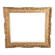 Montparnasse frame with keys carved ceruse wood 62x53 cm, foliage 46x38 cm SB