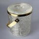 Dior style lucite ice bucket with tongs, Italy, 1970s