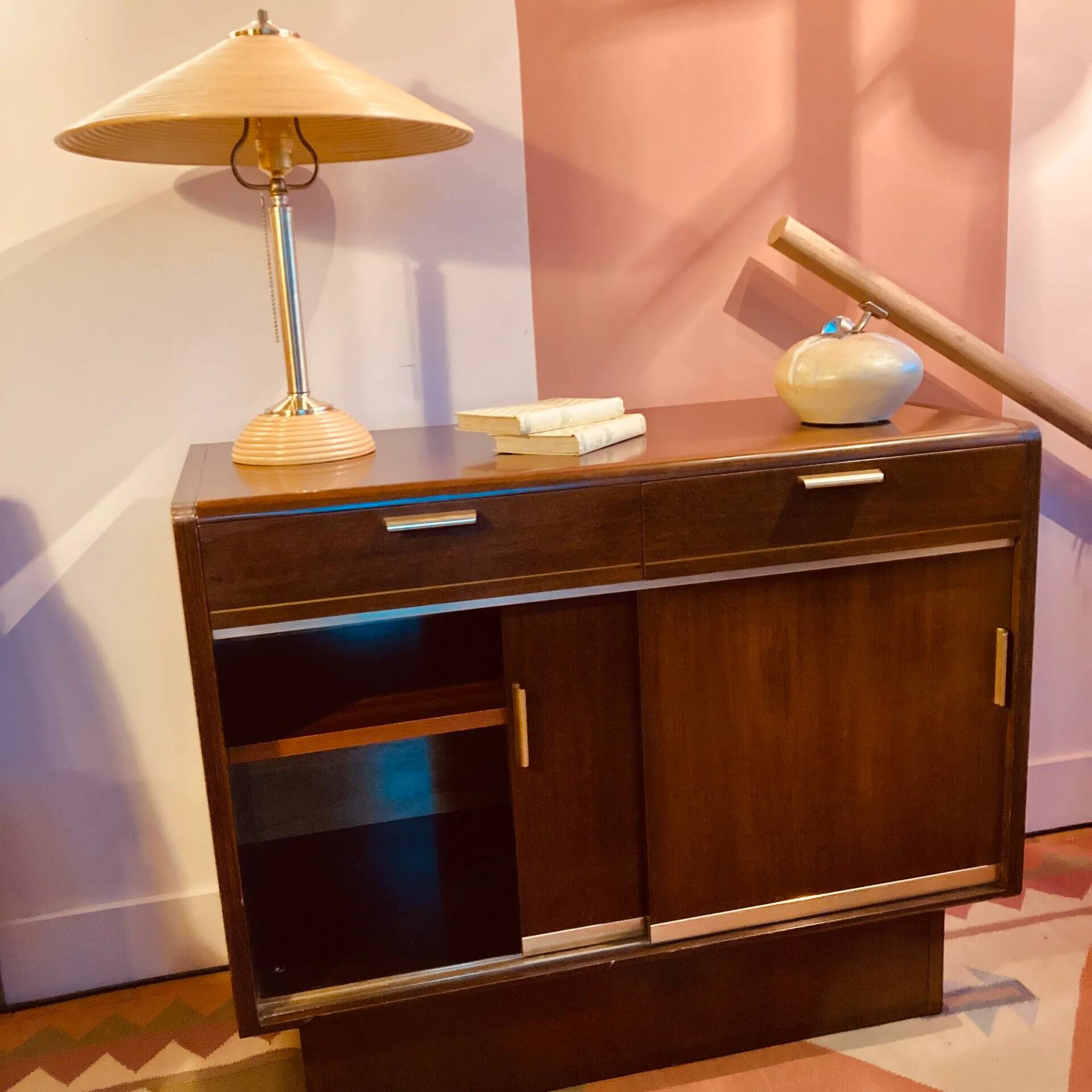 Wall cabinet A.A. Patijn for Zijlstra Joure, 1950s, walnut