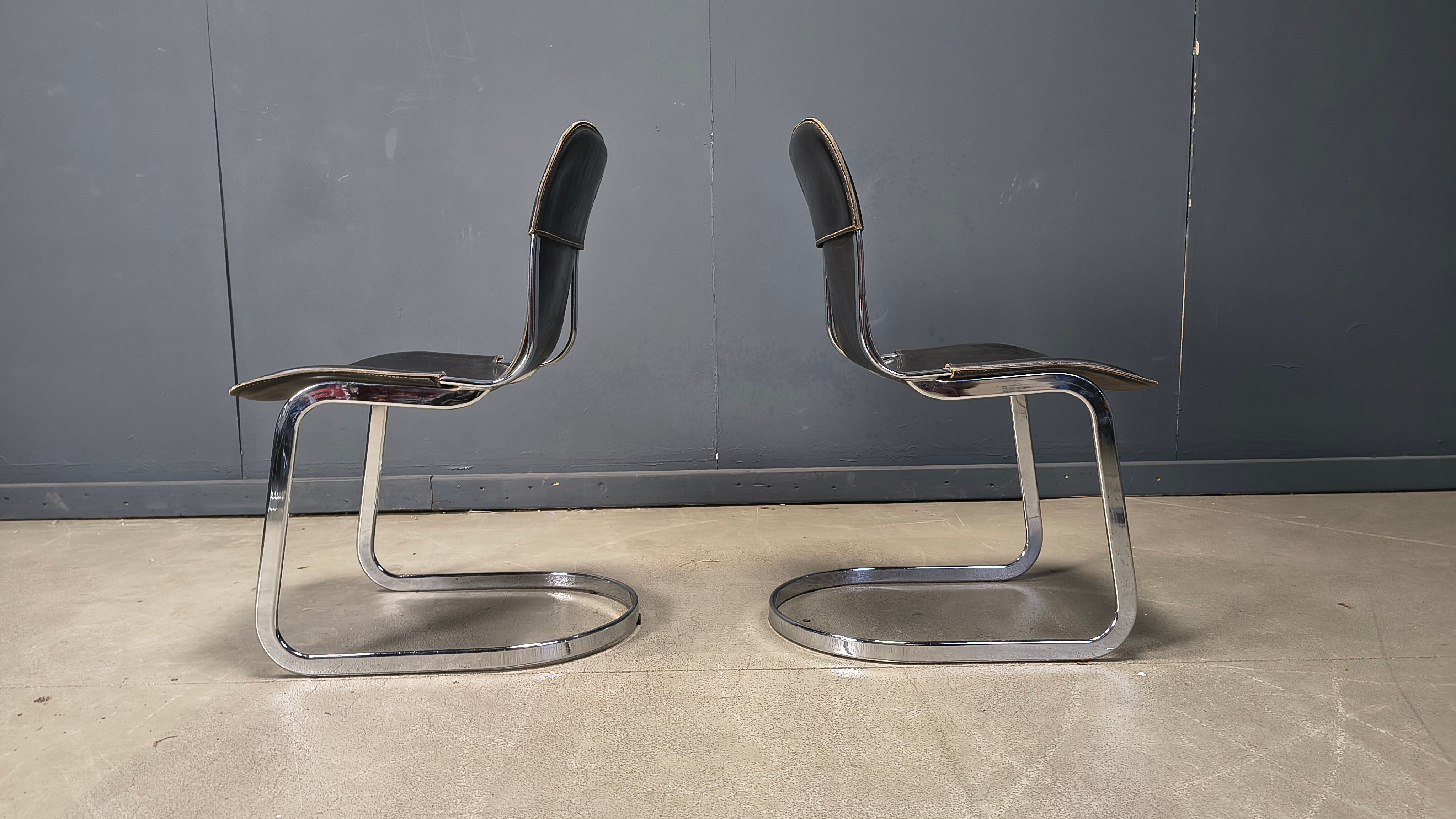 Vintage dining chairs by Cidue set of 6, 1970s