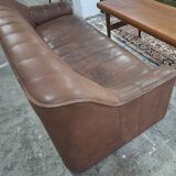 De Sede DS44 buffalo leather 3-seater sofa, 1970s