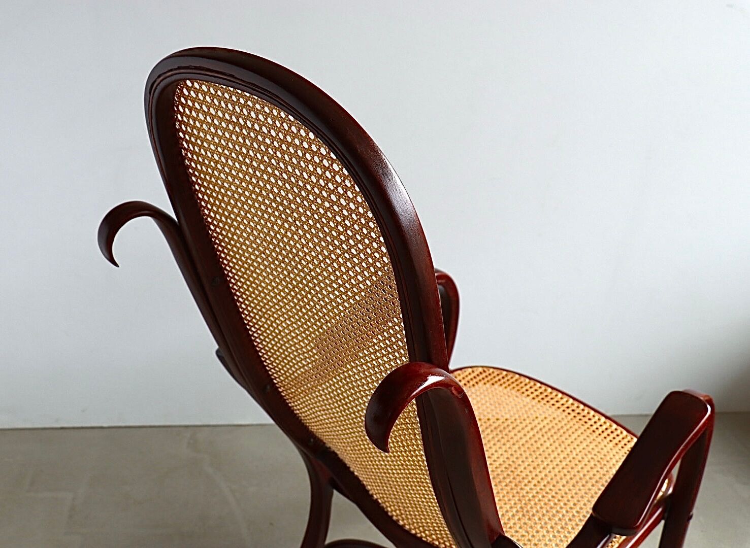 Thonet No. 1 Bentwood and Webbing Folding Arm Chair