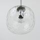 Large globe pendant lamp in bubble glass with Limburg & chrome, Germany, 1970s.