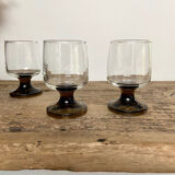 6 verres à liqueur vintage