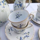 Coffee service - Bernardaud for Limoges - model " Myosotis "
