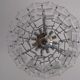 Chandelier vintage glass 1970 s