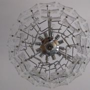 Chandelier vintage glass 1970 s