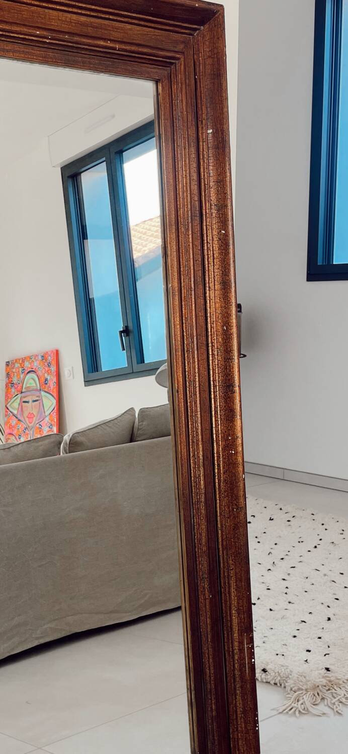 Vintage wooden mirror