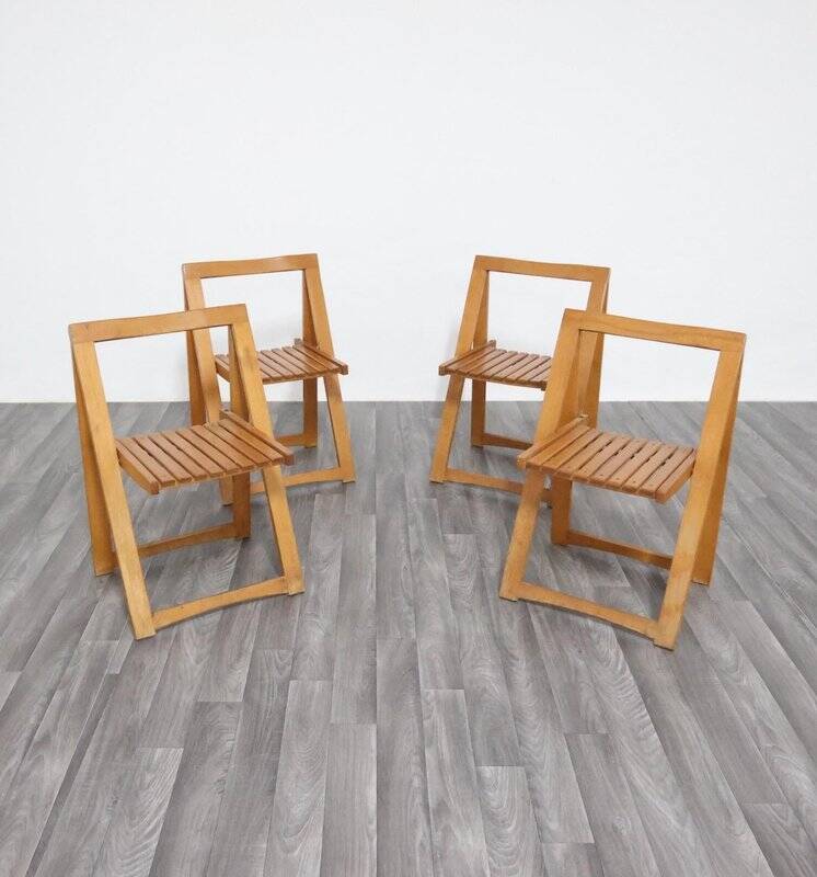 Trieste Chairs by Aldo Jacober for Alberto Bazzani, 1960s, Set of 4