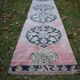 Vintage Turkish hallway rug 105x771 cm
