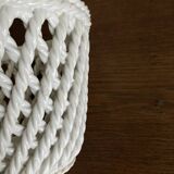 Italian woven ceramic cachepot, 1960s