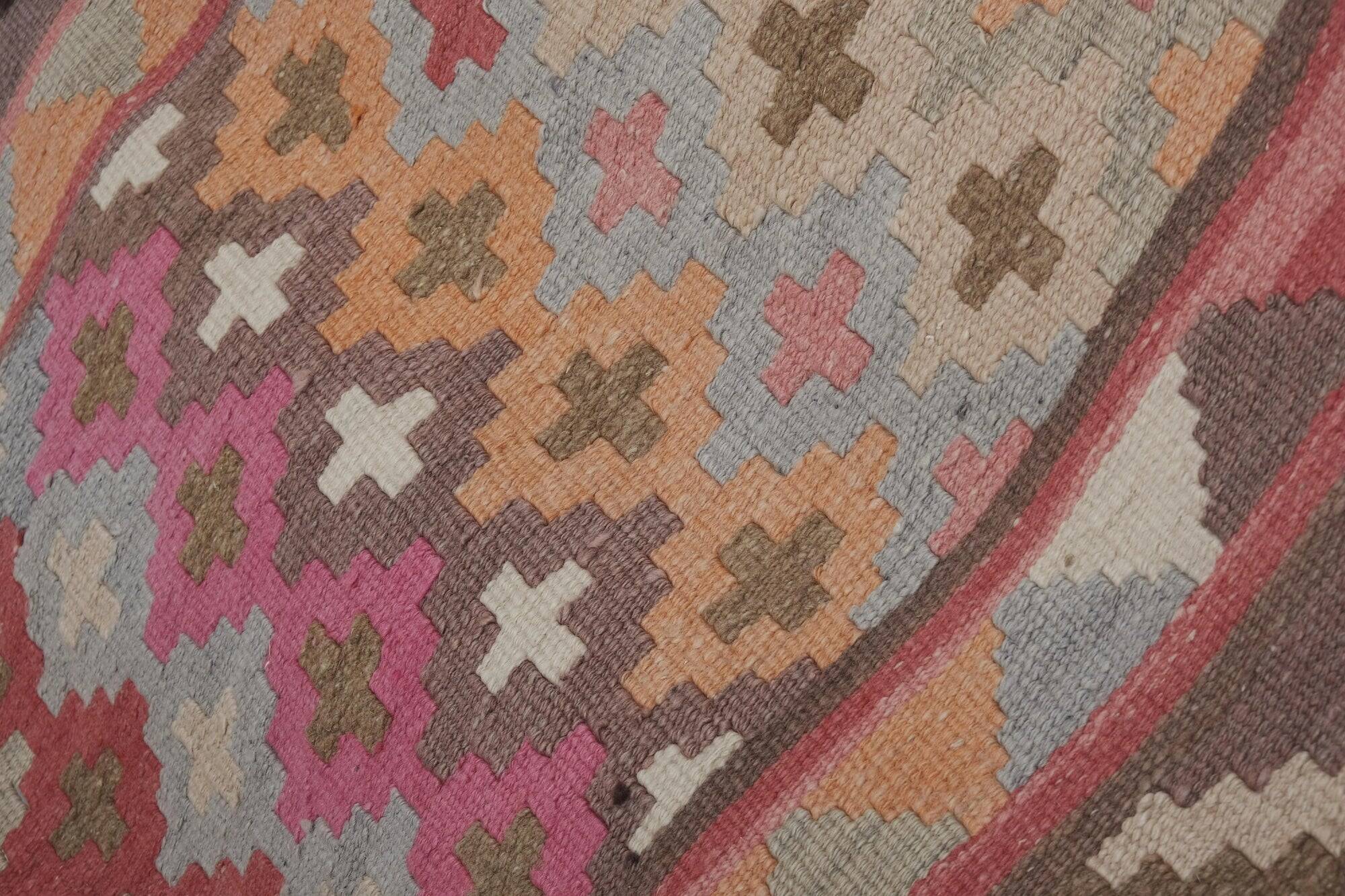 Vintage Turkish hallway rug 74x621 cm
