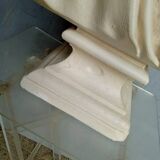 Voltaire bust in plaster 60cm th mid 20th century