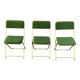 Set of 3 Lafuma 1970 folding chairs