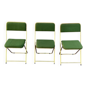 Lot de 3 chaises pliantes Lafuma 1970