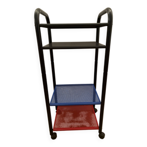 desserte vintage à roulettes