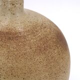 Ball lamp in beige and brown sandstone, 60s ceramic