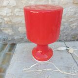 Vintage red opaline lamp from the 70'S