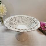 Woven Ceramic Fruit Bowl Compotier