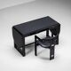 Augusto Savini rare drop leaf desk with Pamplona chair for Pozzi Italy