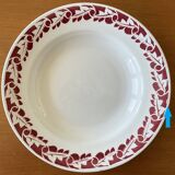 6 large antique deep plates in Saint-Amand earthenware (Nord)