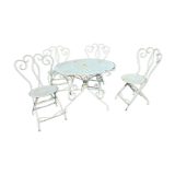 Garden lounge table and 4 chairs