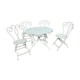 Garden lounge table and 4 chairs