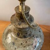 Pair of vintage 1970s stoneware lamps