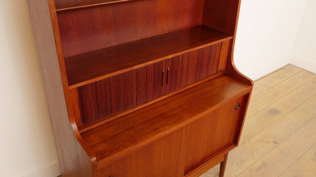 Vintage bookcase | Secretary | Teak | Johannes Sorth