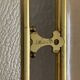 Vintage 1920s triptych barber mirror, gold with flowers, new and affordable - 28 x 60.