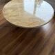 Travertine round table
