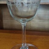 Ancien service cristal gravé