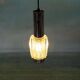 Vintage chrome and glass suspension, space age cascade lamp.