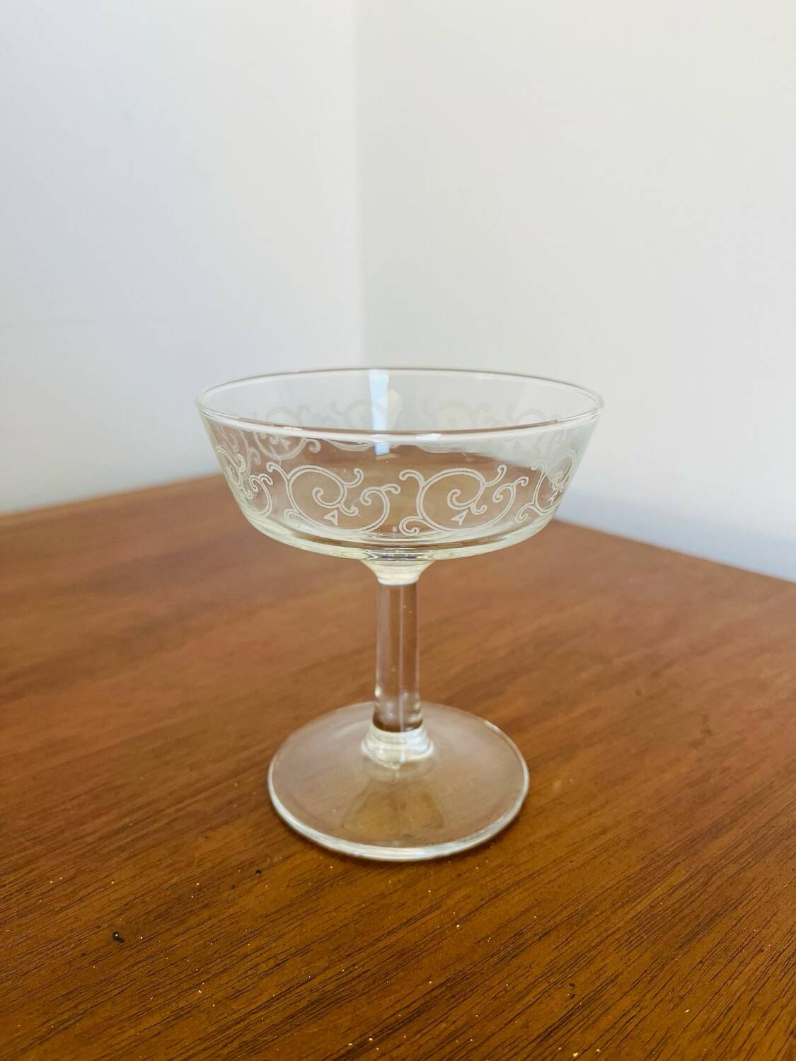 5 coupes à champagne arabesque luminarc années 70