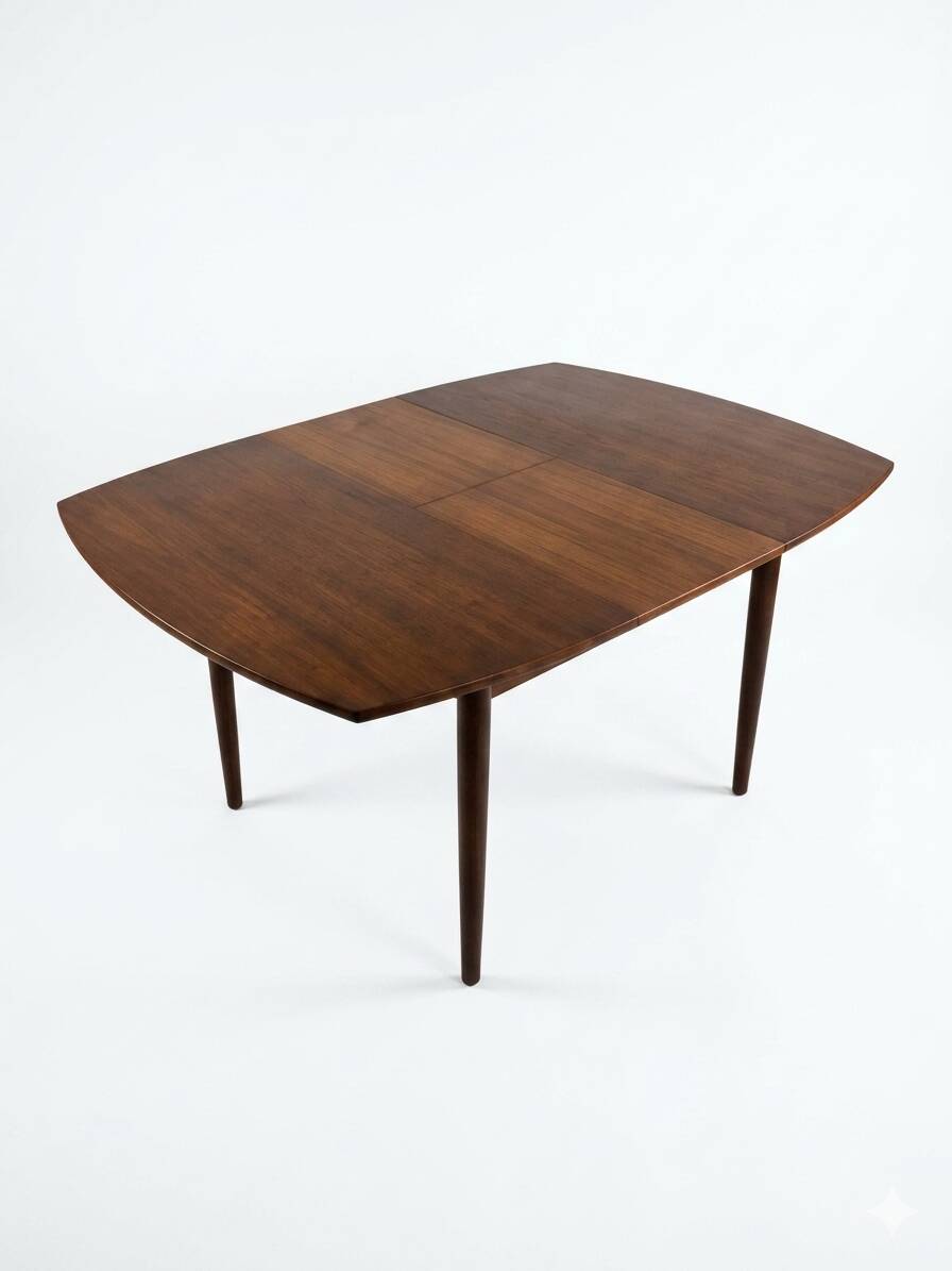 Scandinavian extendable teak table from the 1960s (butterfly extension)