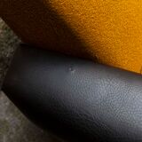 The 1970s gold and black Daybed couch