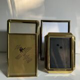 Set of 4 antique brass frames