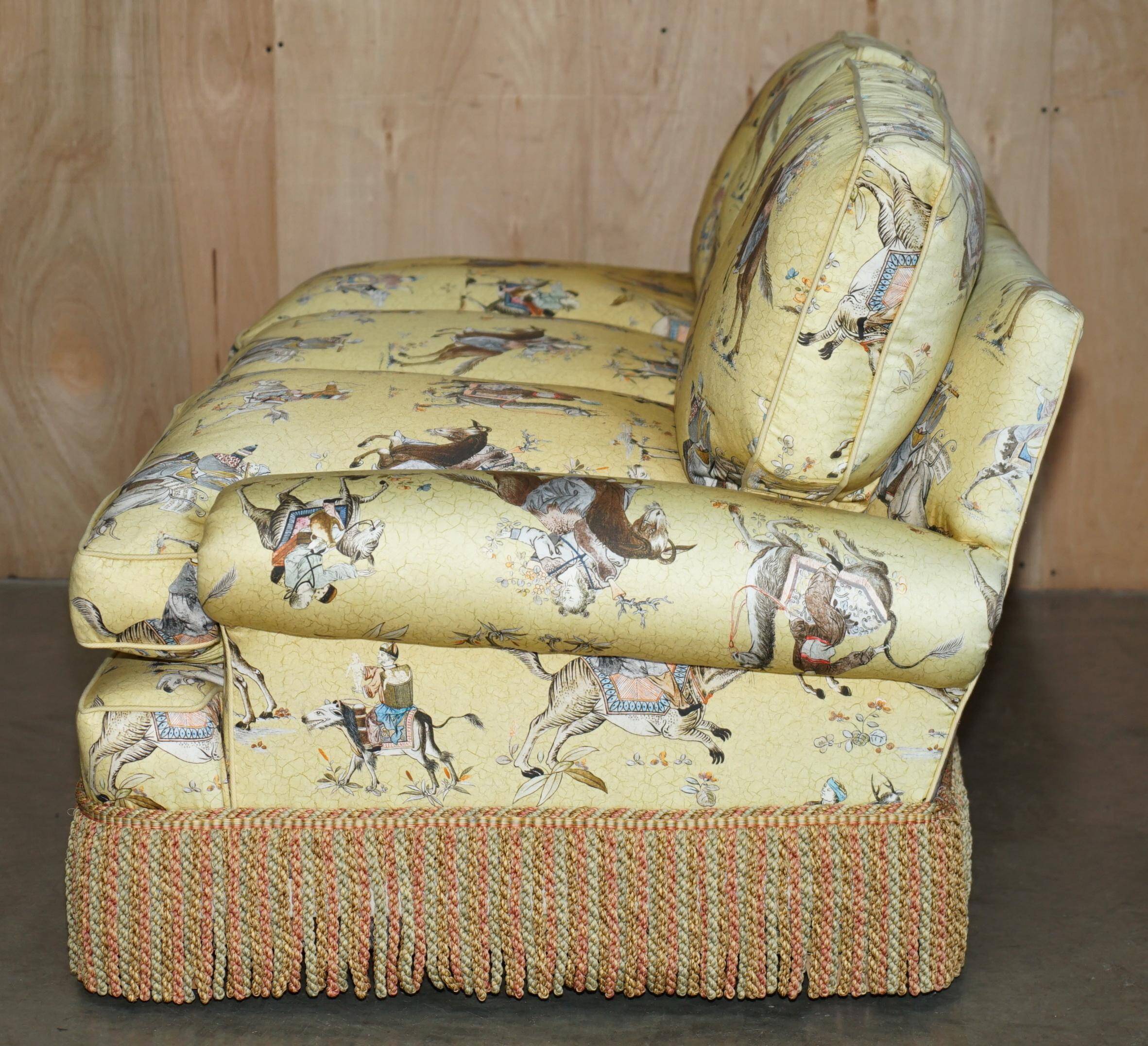Canapé Peter Dudgeon Fitzwilliam Chinoiserie style upholstery