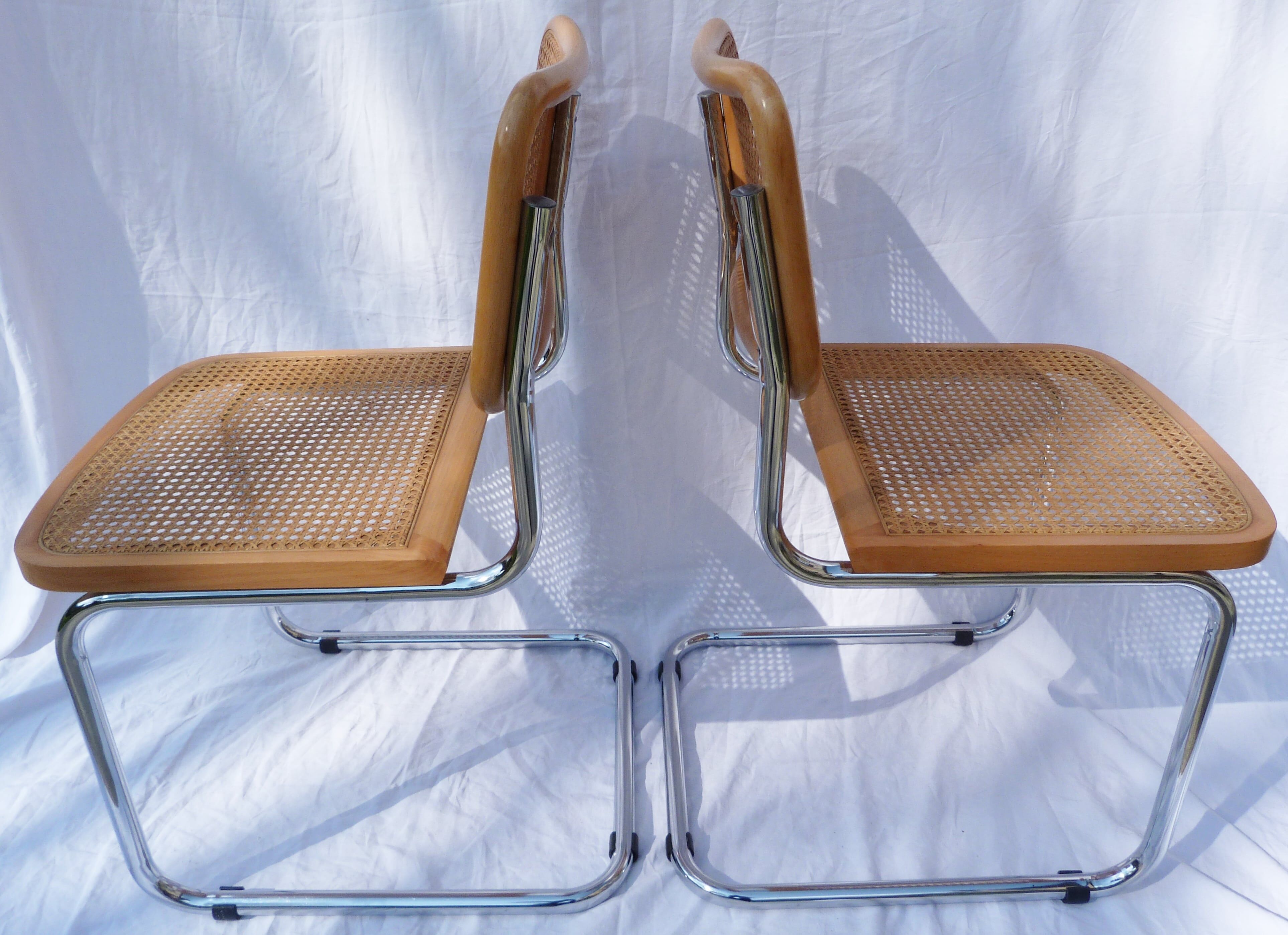 Pair of chairs by Marcel Breuer B32