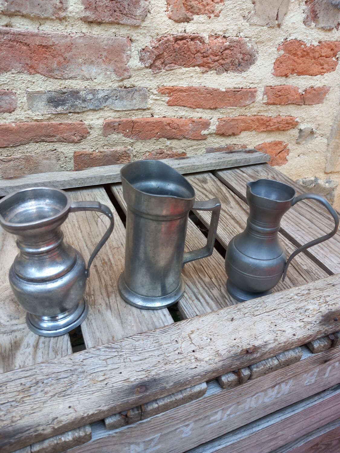 1 set of 20 pewter objects