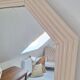 Beige bevelled and moulded mirror