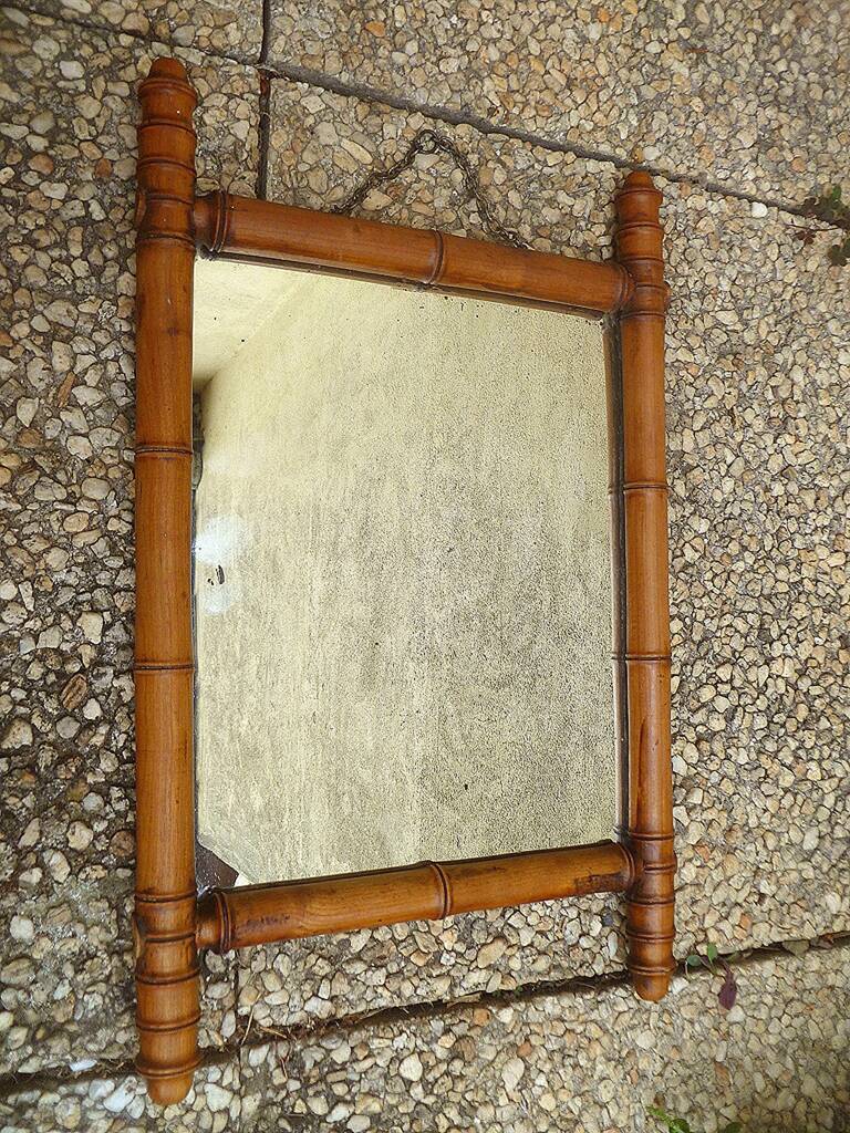 Vintage "bamboo" mirror